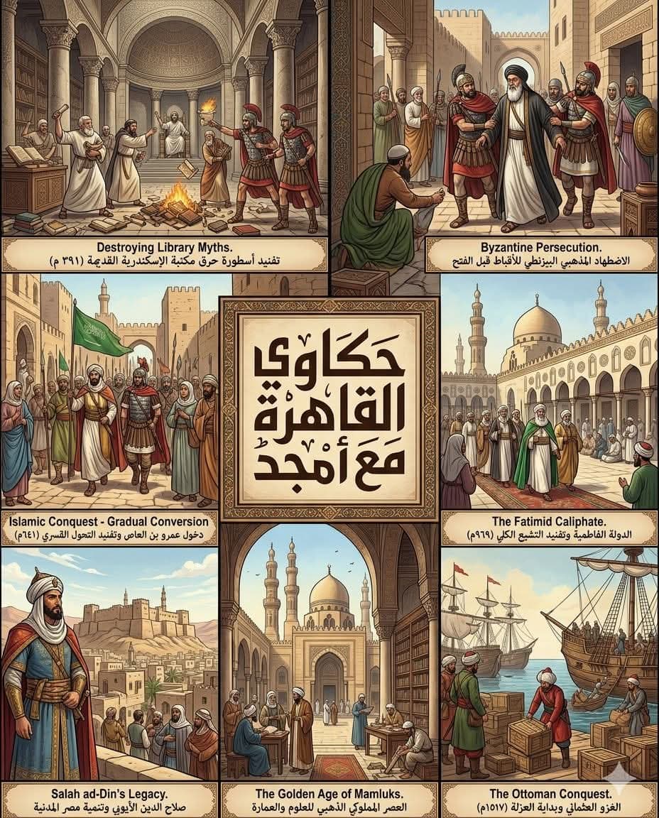 أكاذيب تاريخية عن مصر في العصور الوسطى (٣٩٥ م - ١٥١٧ م)