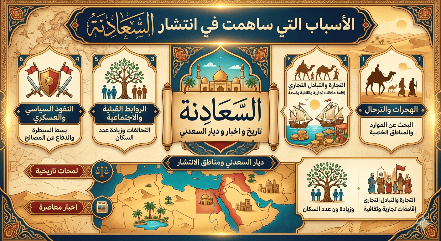 الأسباب التي ساهمت في انتشار السعادنة