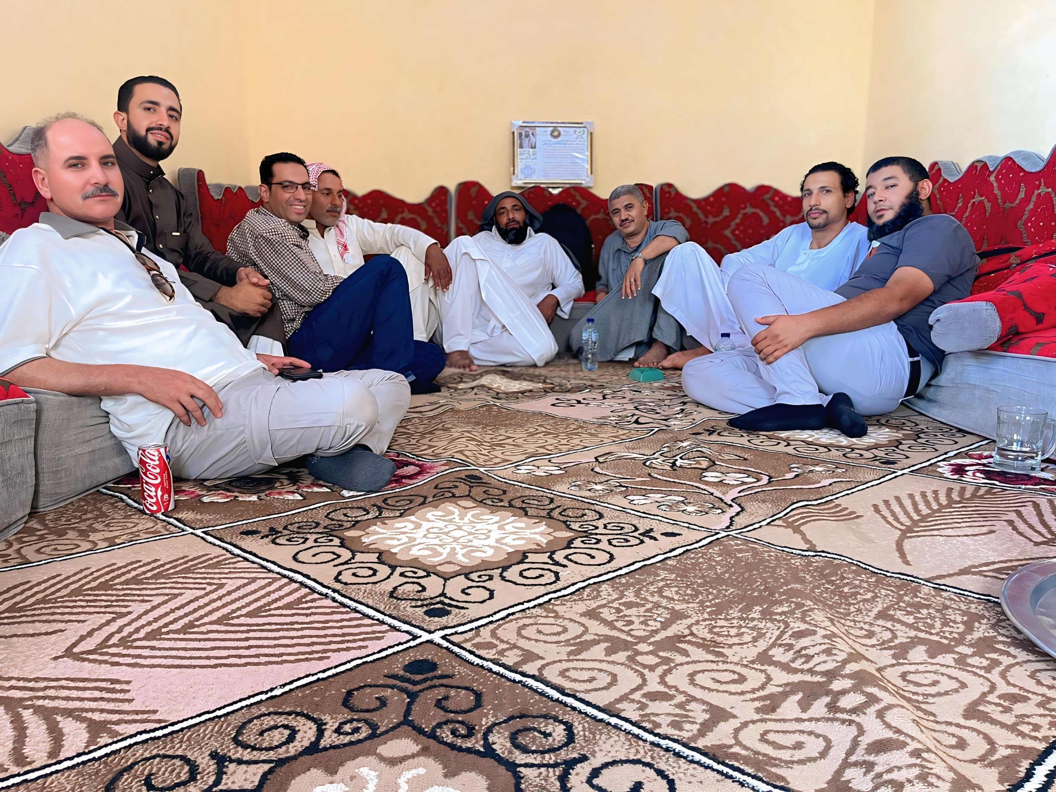 زيارة عرب السعادنة الي الشيخ فراج خيرالله السعدني في مدينة الحمام بمحافظة مرسى مطروح